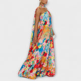 Harlow - Robe Maxi Fleurie Off-Shoulder