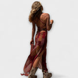 Frais - Robe Midi Unique avec Col Cowl