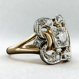 Bague Vintage en Or avec Zirconias