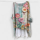 Evelyn - Blouse avec impression artistique