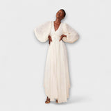 Elsa - Robe Maxi Crème d'Allegory