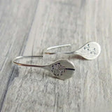 Boucles d'oreilles élégantes au design de feuille de pissenlit