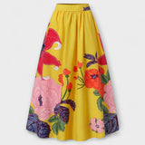 Ysolda - Jupe longue taille haute à imprimé floral