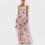 Tatum - Robe maxi sans manches en pastel époustouflante