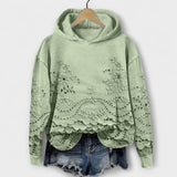 Grace – Sweat à capuche vintage avec imprimé floral