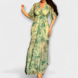 Lana - Élégante Robe Florale à Décolleté en V