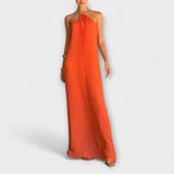Poppy - Robe chic avec décolleté plissé