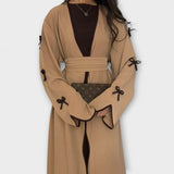 Jasmin - Duo de Cardigan et Robe Chic avec Détails en Noeud