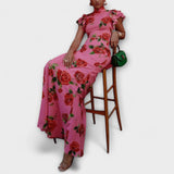 Luna - Robe maxi avec imprimé floral