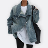 Sílvia - Veste vintage avec col asymétrique haut