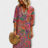 Aureline – Robe Longue à Fleurs