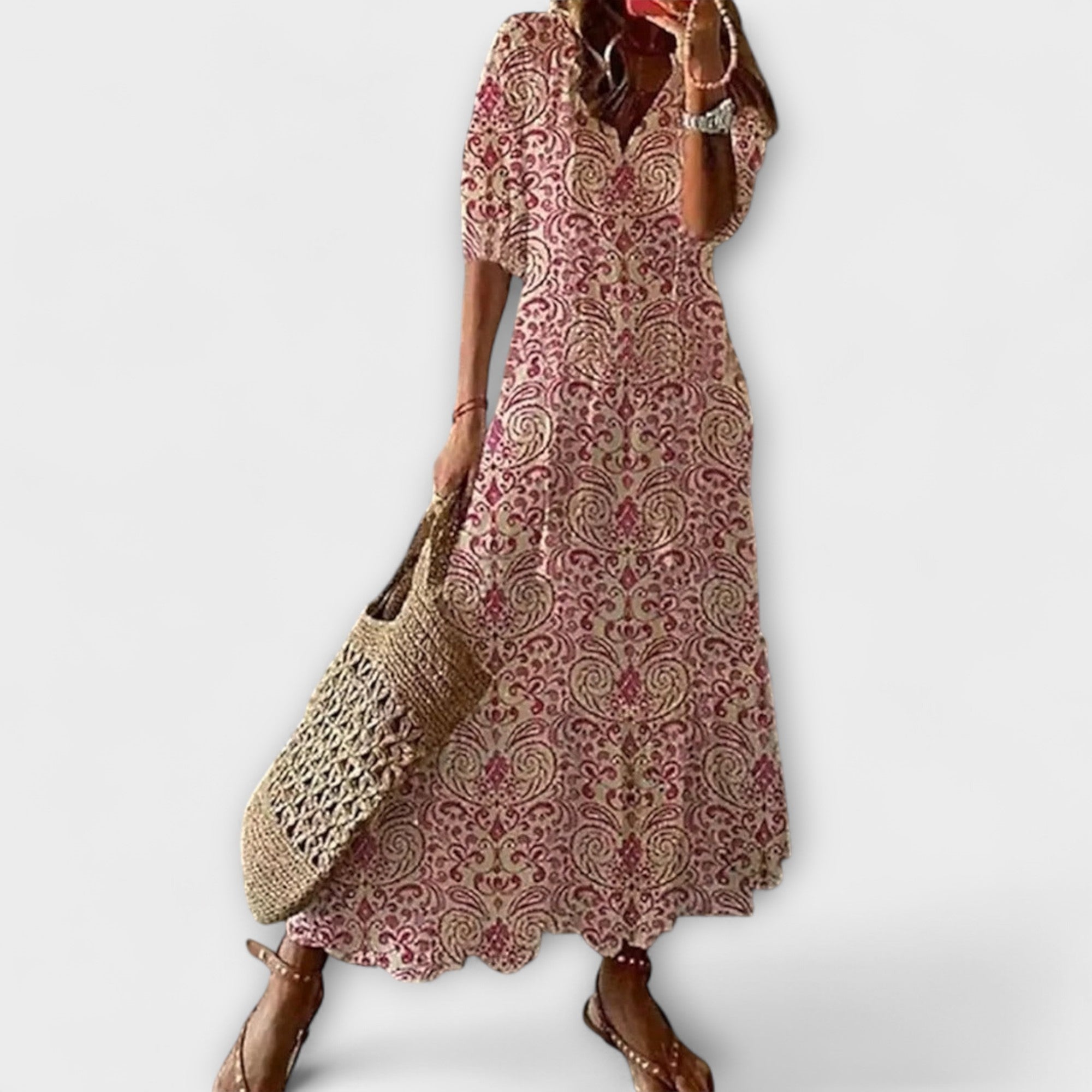 Anna – Robe d'été bohème pour femmes avec silhouette fluide