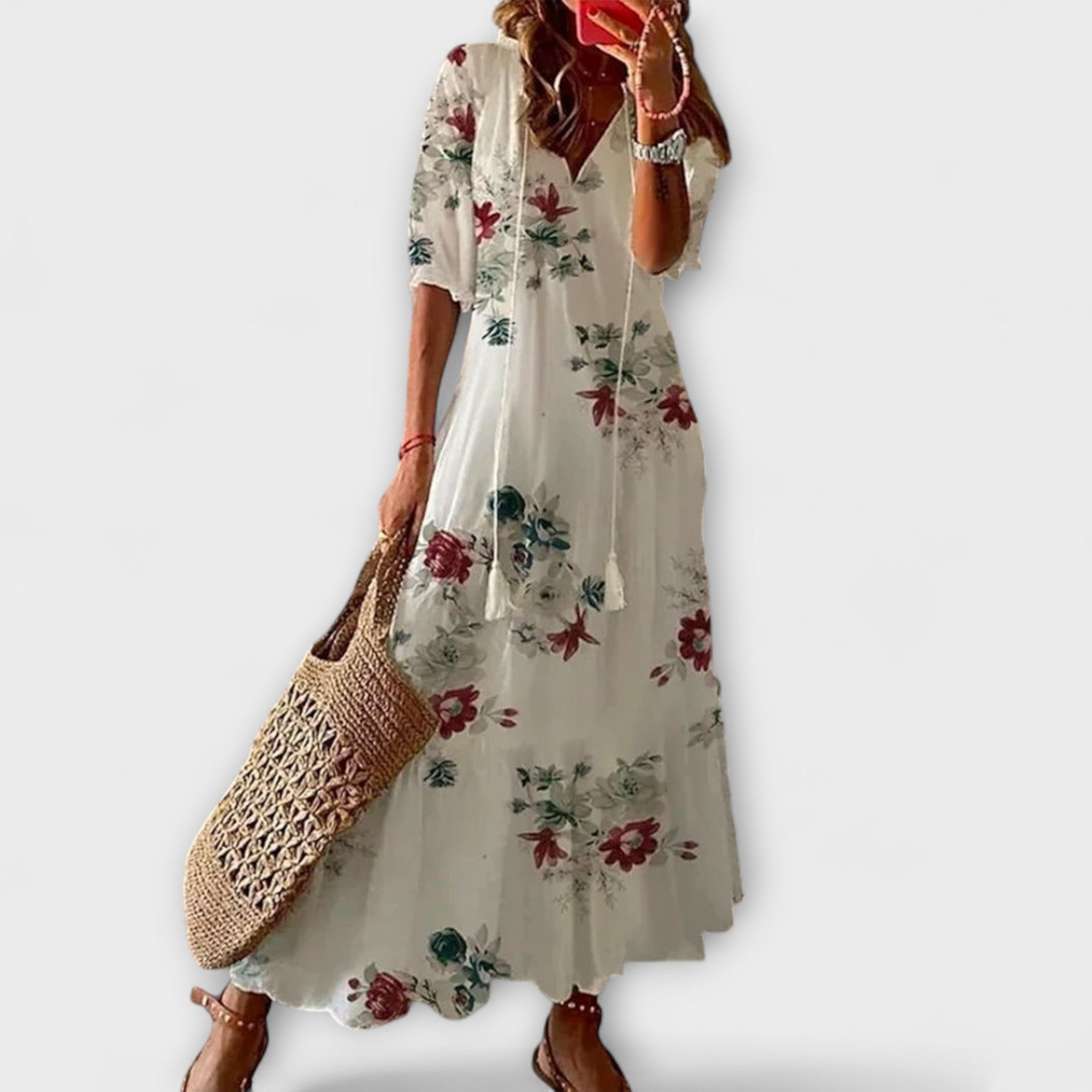 Anna – Robe d'été bohème pour femmes avec silhouette fluide