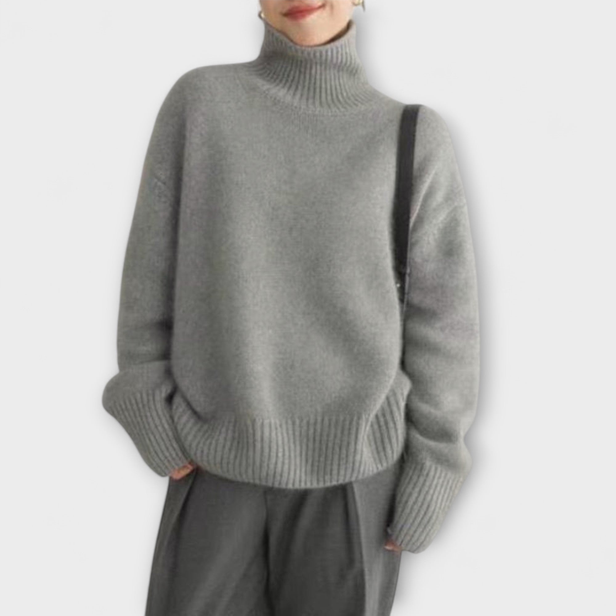 Mera - Pull en cachemire à col roulé pour femmes