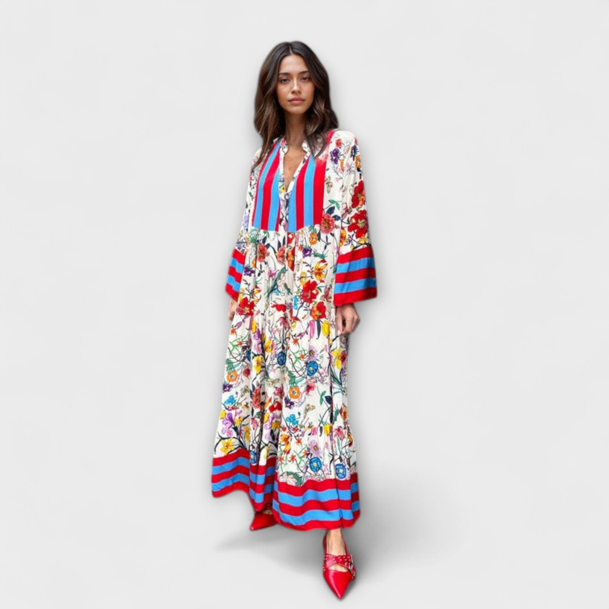 Oriana - Robe maxi avec imprimé floral