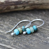 Boucles d'oreilles en perles turquoises