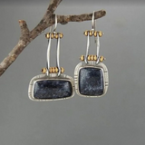 Boucles d'oreilles rétro de minuit