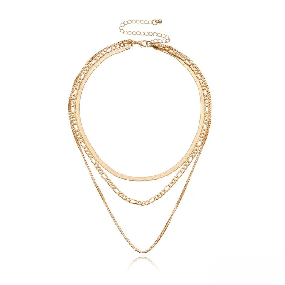Collier superposé vintage 3 pièces