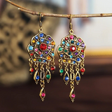 Boucles d'oreilles Mandala Rétro Colorées