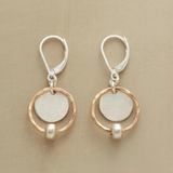 Boucles d'oreilles vintage en perles