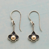 Boucles d'oreilles Perl Trèfle Bohémien