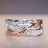 Bague en perles rétro Anneau tressé antique