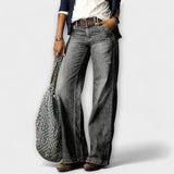 Cess - Pantalon en denim à jambe large