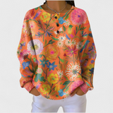 Faustine - Pull avec motif floral coloré