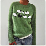 Bianca | Pull confortable et mignon avec motif de mouton