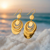 Boucles d'oreilles en argent 925 couleur cuivre
