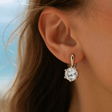 Boucles d'oreilles rondes en zircon