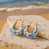Boucles d'oreilles Federohrringe en couleur Kullansävy