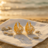 Boucles d'oreilles Kultainen Aamu en mousse