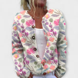 Lina – Cardigan avec imprimé champêtre