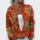 Tara – Cardigan en tricot avec charme floral
