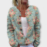 Liv – Cardigan chaud avec imprimé floral