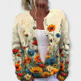 Nalea – Cardigan tricoté avec design floral