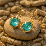 Boucles d'oreilles marines en goutte
