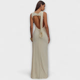 Rieke - Robe maxi élégante avec fente haute
