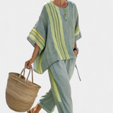 Lorena - Ensemble en lin et bambou boho