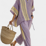 Lorena - Ensemble en lin et bambou boho