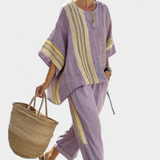 Lorena - Ensemble en lin et bambou boho