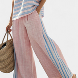 Cecília - Ensemble en lin de bambou rose