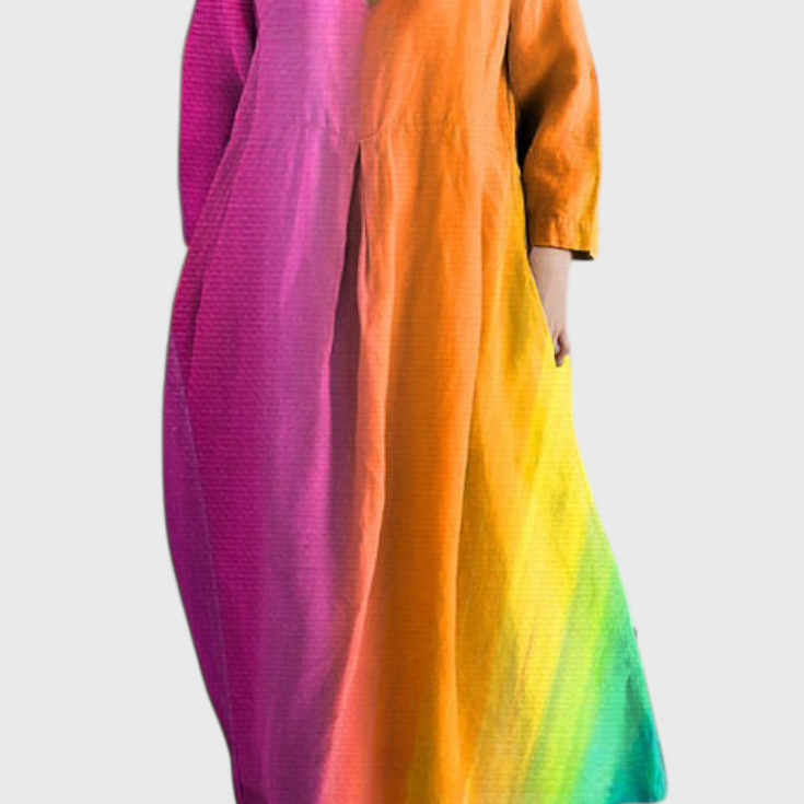 Ana - Robe fluide à motifs