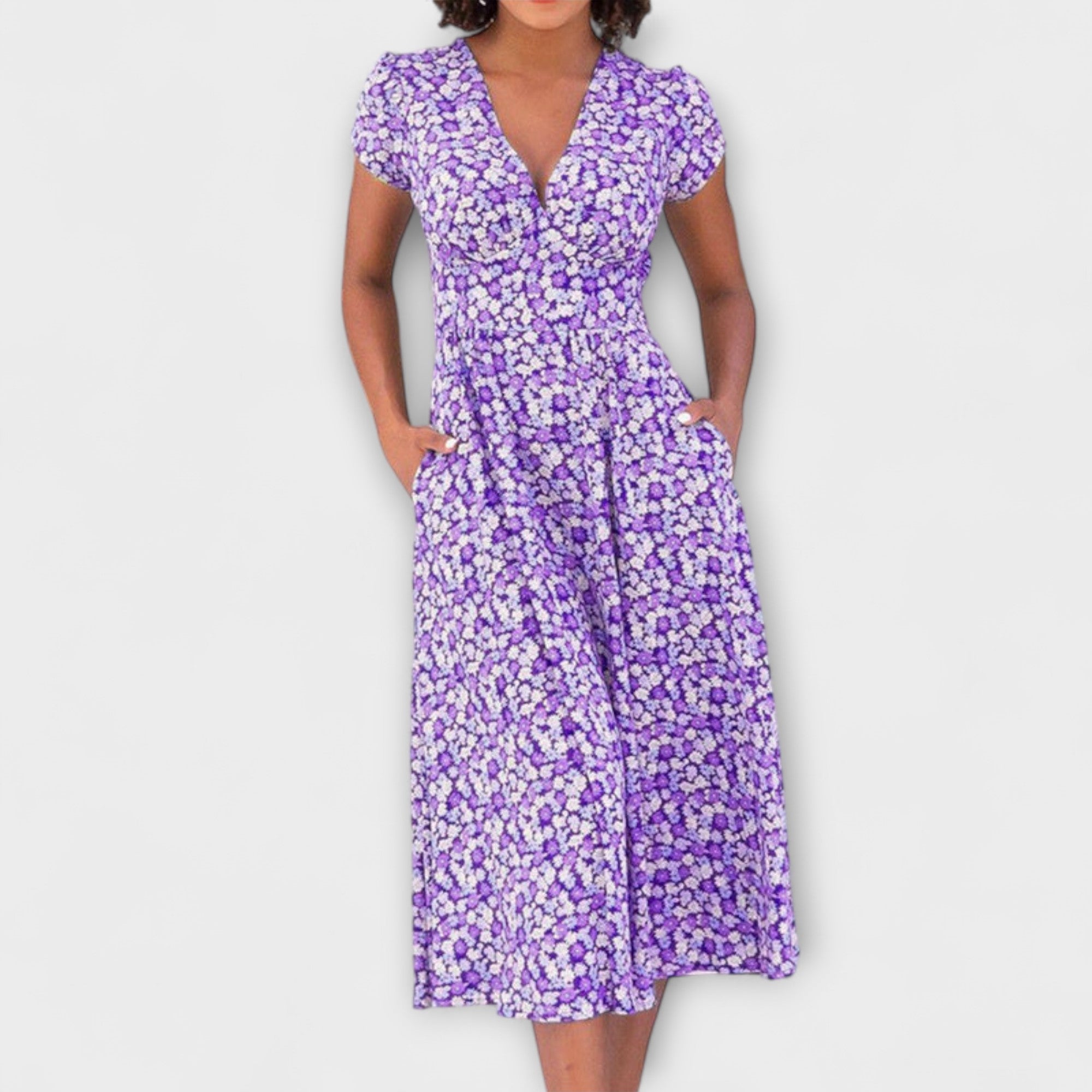 Fienna - Robe Midi avec Boutonnage