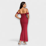 Ione - Robe Bodycon à Épaules Dégagées