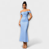Ione - Robe Bodycon à Épaules Dégagées