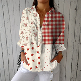 Ana - Blouse avec motif de maison de campagne