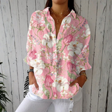 Nicole - Élégante blouse à fleurs