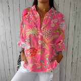 Joana - Blouse avec motif floral tropical
